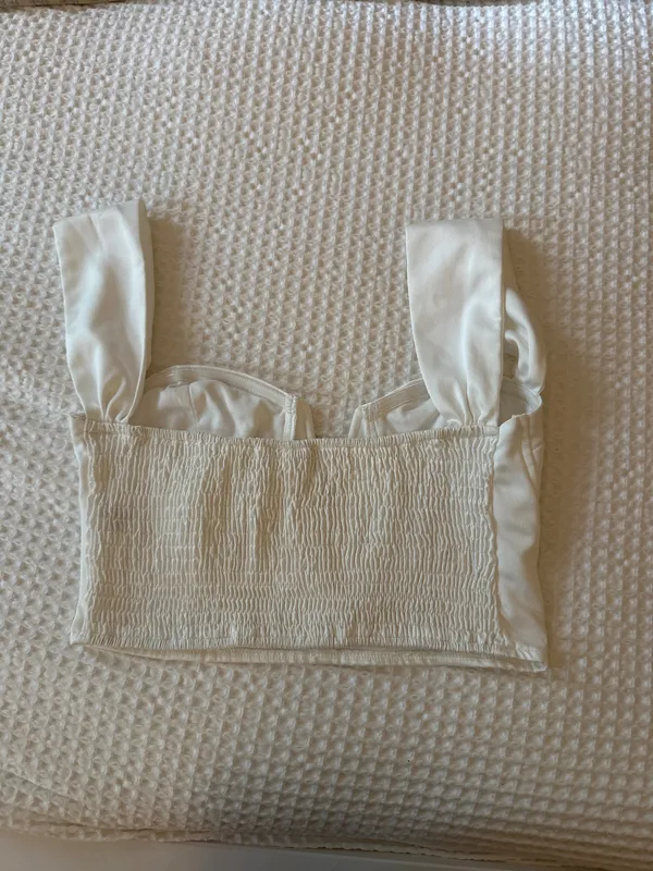 superdown Top Crop White Corset - Image 2