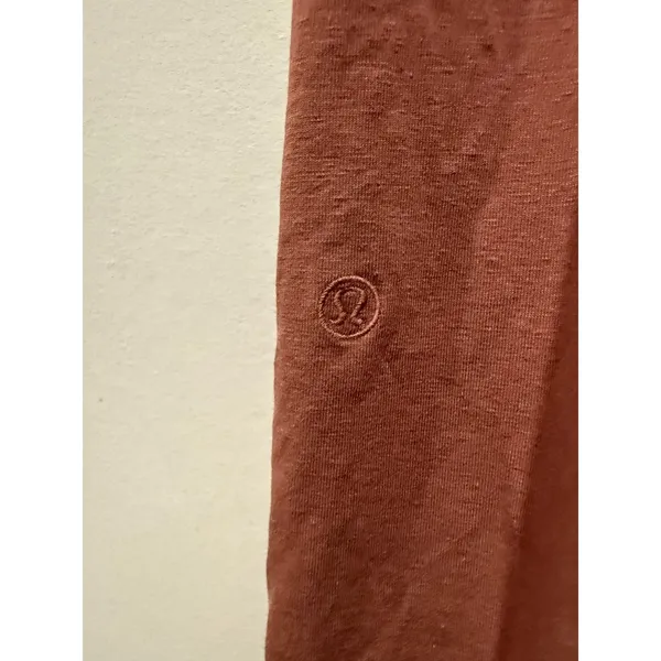 Lululemon Classic Fit Cotton Blend Dress Women Sz 10 Ancient Copper Scoop Neck - Image 4