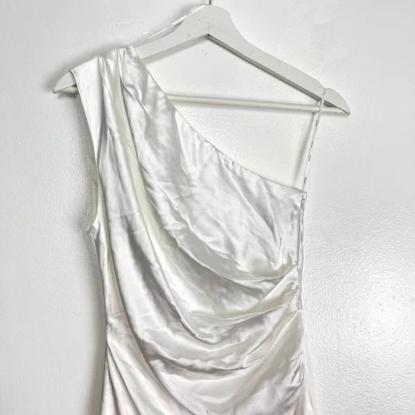ELLIATT Cassini One-Shoulder Dress in Ivory Size X-Small - Image 5