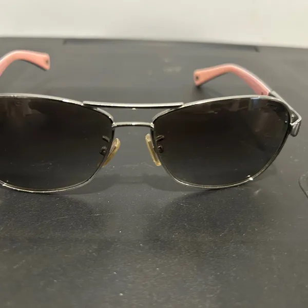 Coach Stylish Black and Silver Sunglasses - Image 7