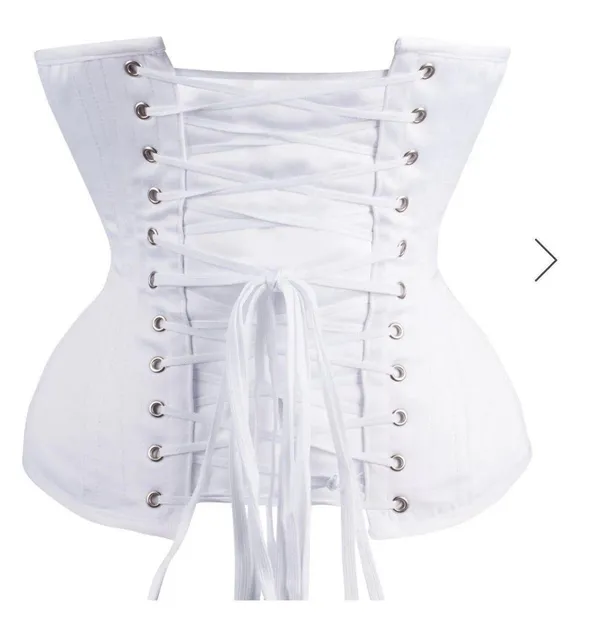 CorsetStory LONG WHITE UNDERBUST CORSET WAIST TAMING - Image 4