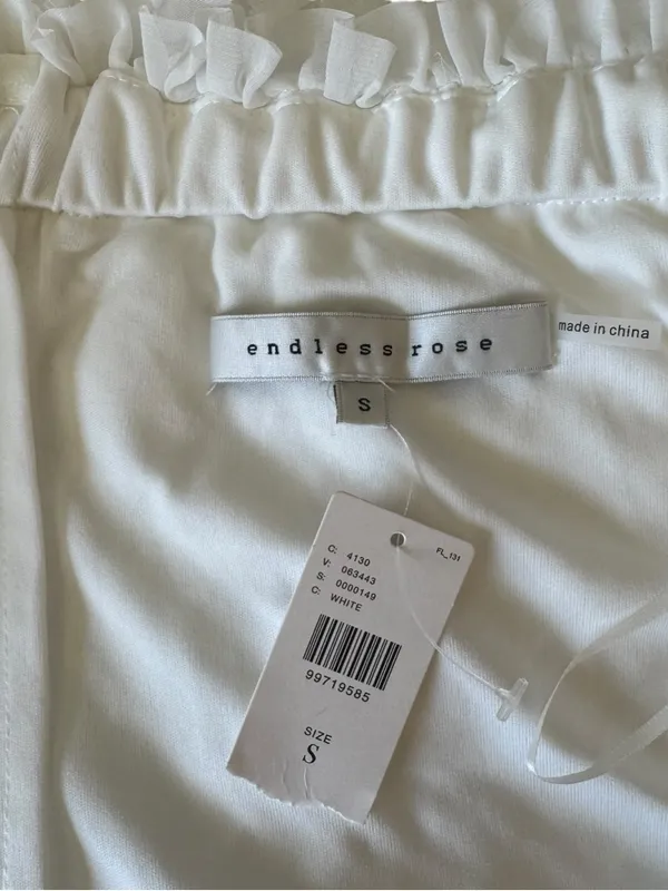Endless Rose x Anthropologie - NWT Strapless Textured Mini Dress Bridal Sz S - Image 8