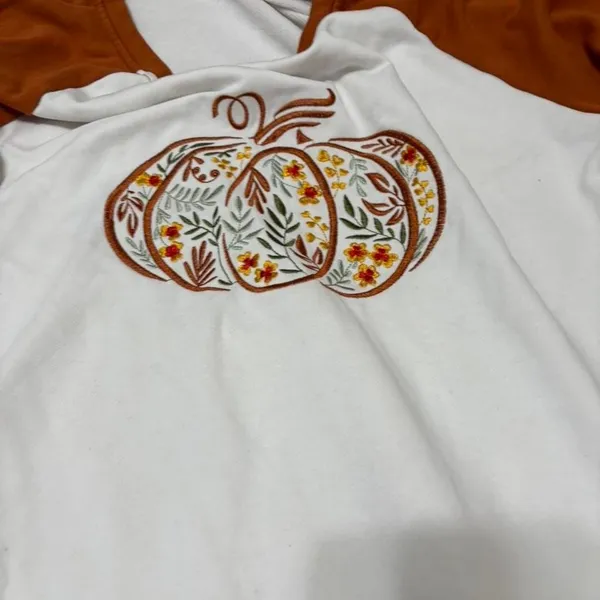 Cherry LA Embroidered Pumpkin‎ Top - Image 3