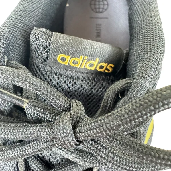 Adidas Black Gold 3 Stripe‎ QT Racer 2.0 Light Lace Up Tennis Shoes Athletic 8.5 - Image 6