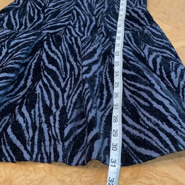 Free People Movement Zebra Print Chenille Textured Drop Waist Mini Dress Si… - Image 7