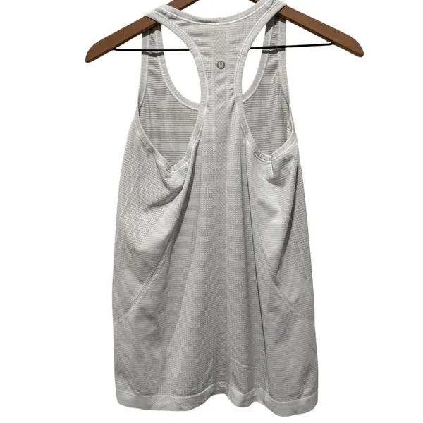 Lululemon Swiftly Tech Racerback Tank Top Womens Sz 8 White Athletic Gym Workout - Image 2
