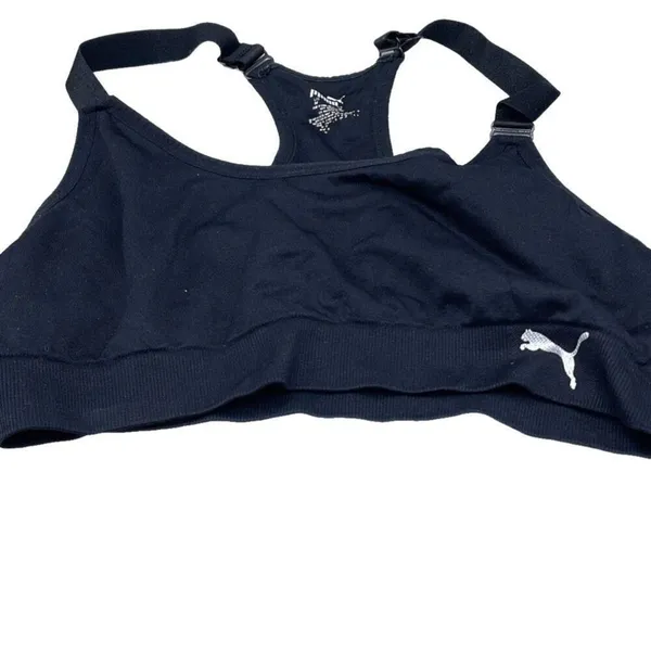 Puma size Medium black sport bra - Image 2