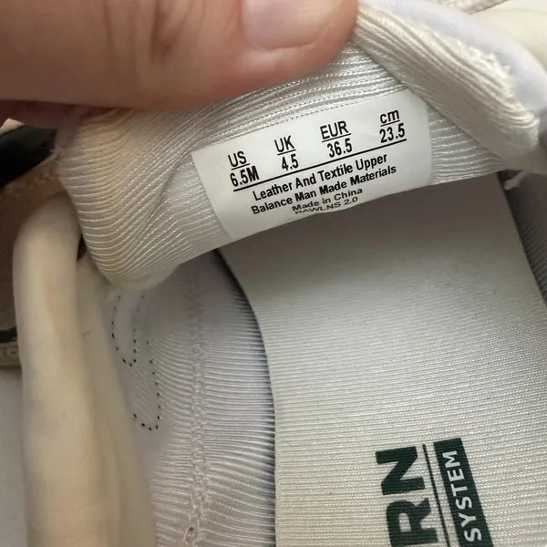 Tretorn Rawlins 2.0 Shoes Womens 6.5 White Beige Leather Colorblock Sneakers - Image 8