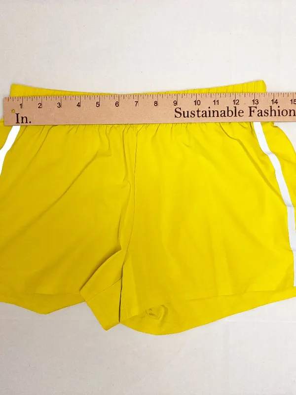 Outerknown Active Agility Athletic Reflecitve Shorts - XS - Electric Yellow - Image 3