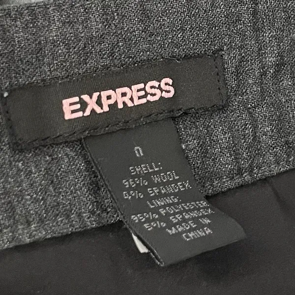 Express Pencil Skirt Size 0 Career Wool Dark Academia Office Siren Corpcore Y2K - Image 5