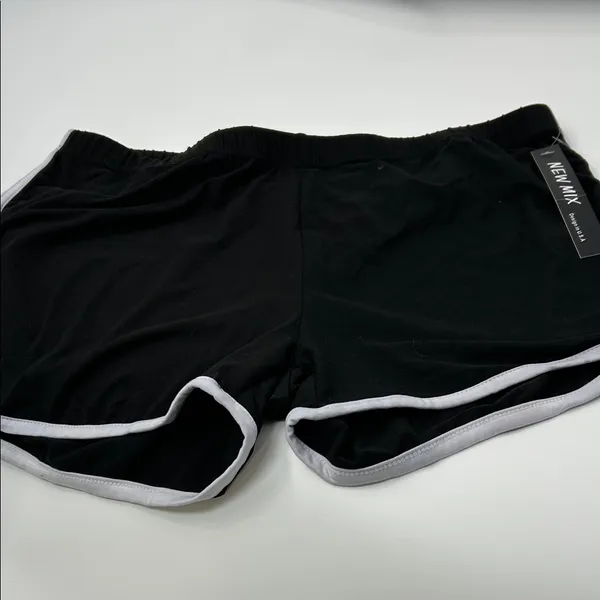 New Mix Black and White Women's Athletic Shorts - Image 10