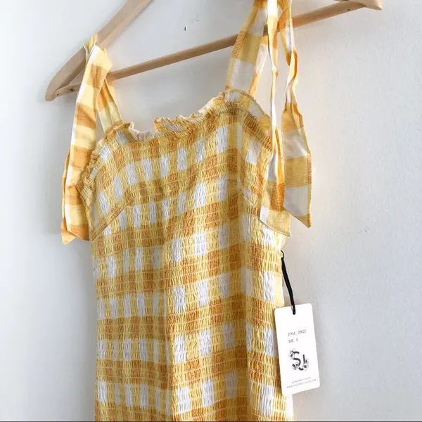 Sincerely Jules Dress Gingham Dress with Scrunchie - Image 4