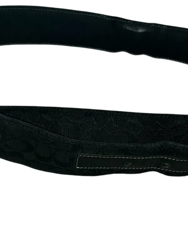 Coach Vintage Signature Jacquard Belt with Silver Buckle - Image 5