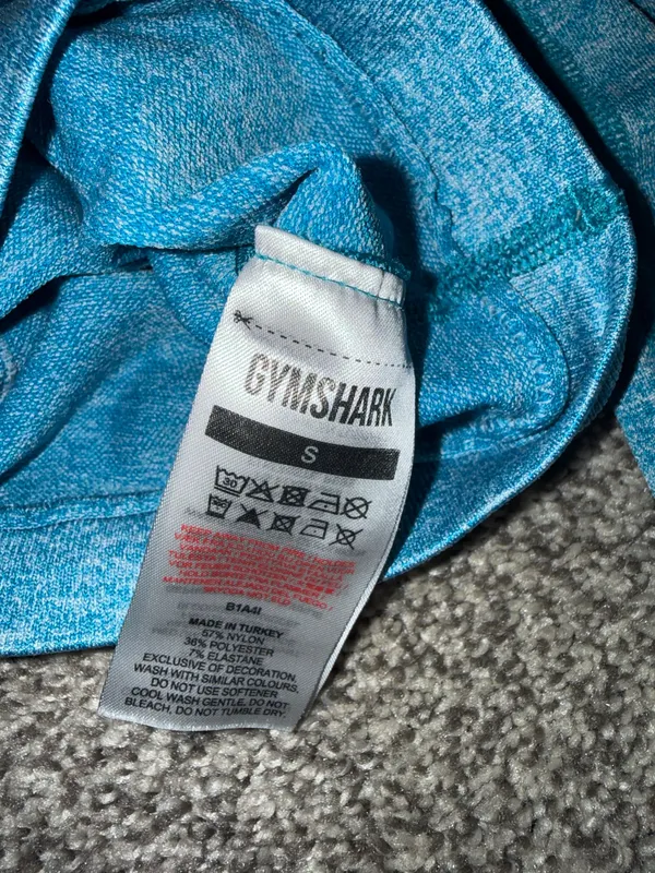 Gymshark Flex High-Waisted Cycling Shorts - Atlas Blue Marl - Image 3