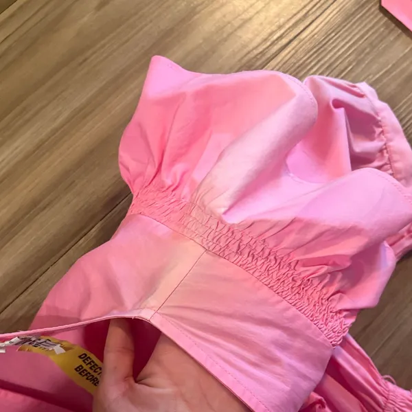 Boutique Zara Pink Ruffle Sleeve Dress - Image 5