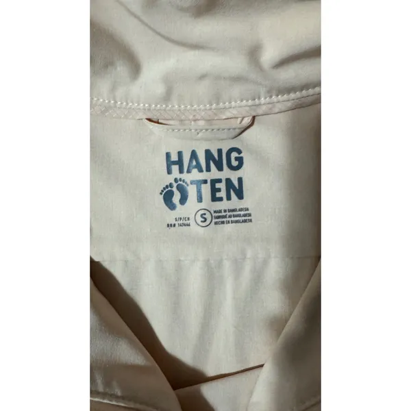 Hang Ten Womens Full‎ Zip Lightweight Windbreaker Jacket Pink Small Mock Neck - Image 4