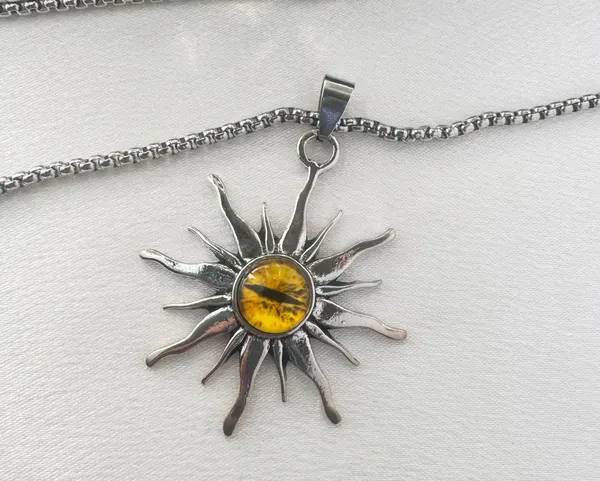 Sun Eyes Pendant Necklace for Men Women Streetwear Punk Hip Hop Unisex Style - Image 4