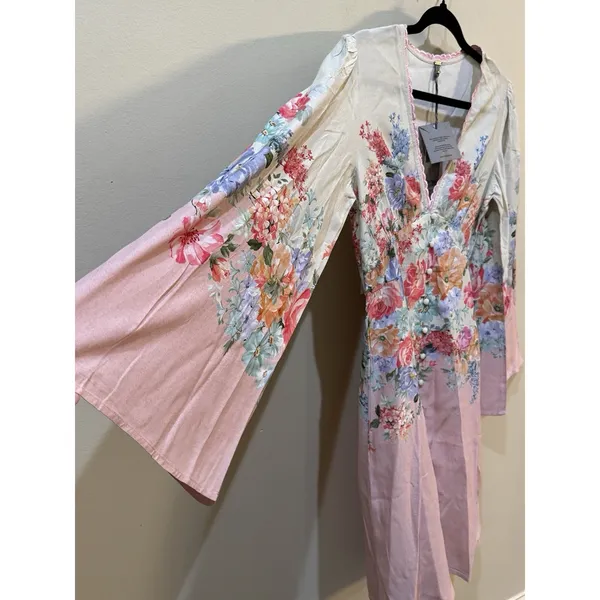 bl^nk London Anthropologie CARMELLA SHIRT DRESS Size Small Romantic Cottage Core - Image 4