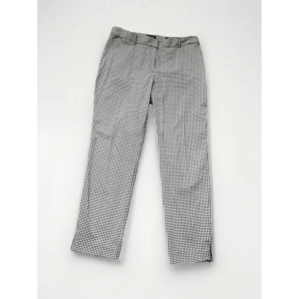 Jones New York Gingham Check Grace Ankle Pants Black White Size 10 Preppy Office - Image 2