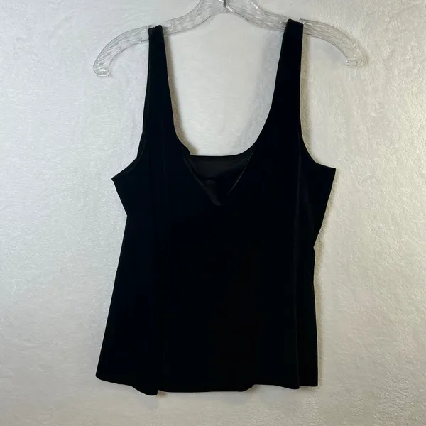 Alex Evenings XL Black Velvet 2 Piece Set Blazer and‎ Tank Top New NWT - Image 4