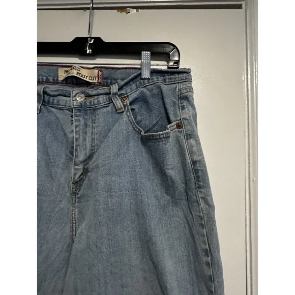 VTG Y2k Levi's 550 Jeans Women 18M Light Wash Relaxed Bootcut Grunge Streetwear - Image 8