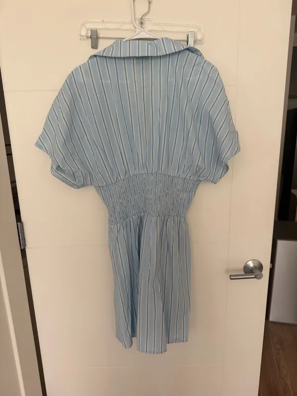Ruched waist dress Blue Size L - Image 2