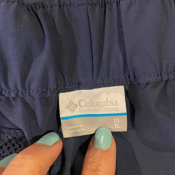 Columbia Womens Navy Blue Outdoor Hiking XL Swim Shorts Gorpcore Lightweight‎ - Image 3