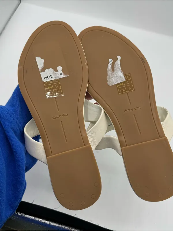 Dolce Vita Off-White Kittle Thong Sandal Anthropologie revolve size‎ 8.5 bridal - Image 3