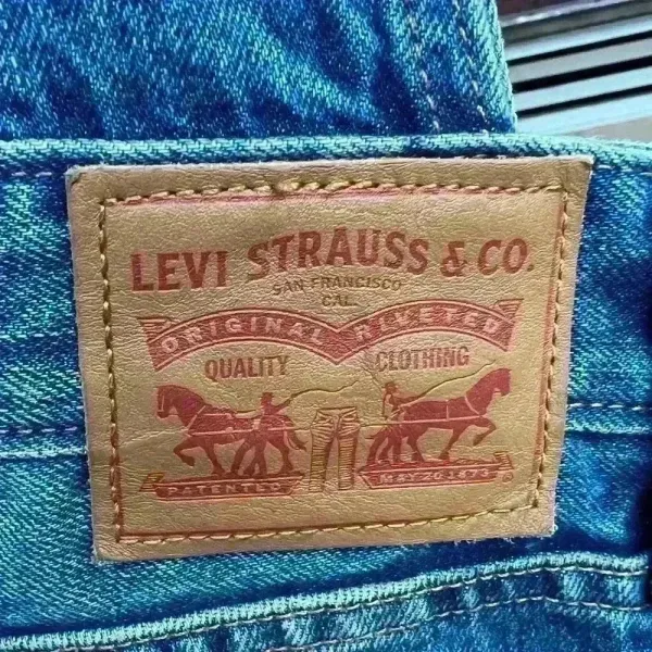 Levi's Levi Strauss & Co Denim Jeans Overalls Tag Label Western‎ Festival Cowboy - Image 6