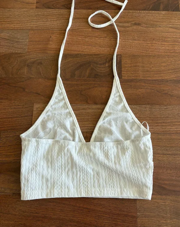 Crop Top White Size XS - Image 2