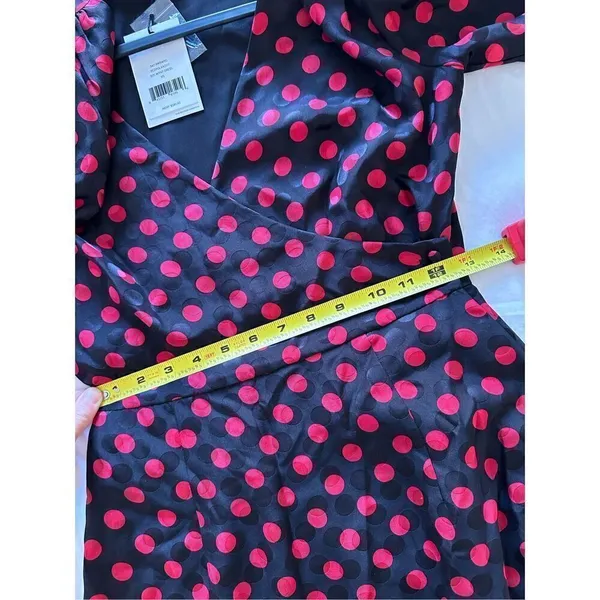 NWT Re/Done Polka Dot 80s Silk Dress Size XS - Image 9