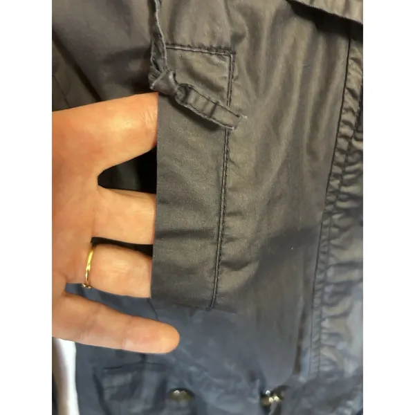 American Rag Navy Blue Women’s Size M Hooded UtilityRaincoat Jacket Lightweight - Image 10