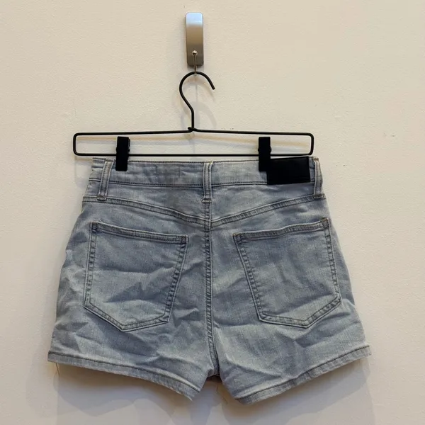 BCBGeneration Y2K Light Wash Denim Skort Wrap Front Mini Size S‎ - Image 6
