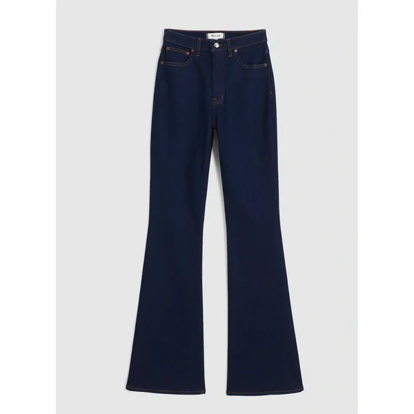 Madewell The Curvy Stretch Flare Jean Rinse Wash Dark Blue High Rise US 28 NWT - Image 6