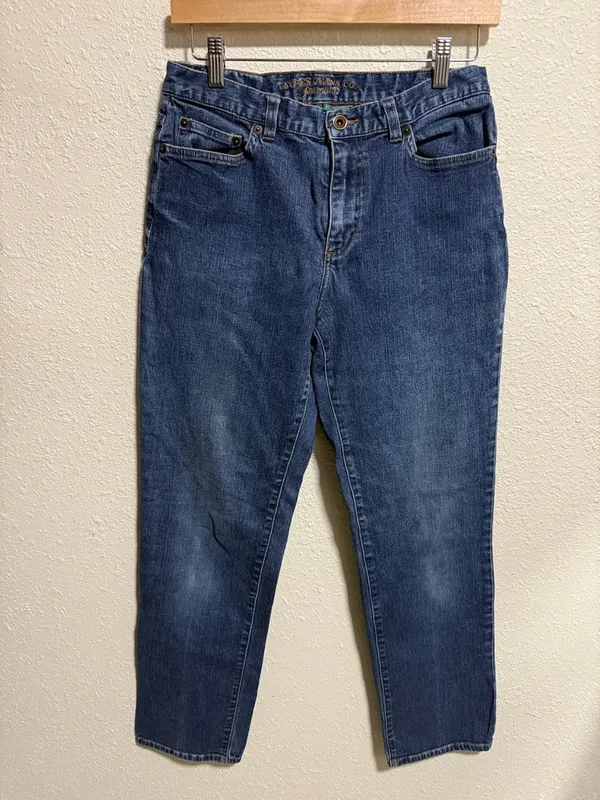 Lauren Ralph Lauren‎ Jeans Co Premium Blue Straight Leg High Rise Jeans Size 6 - Image 2