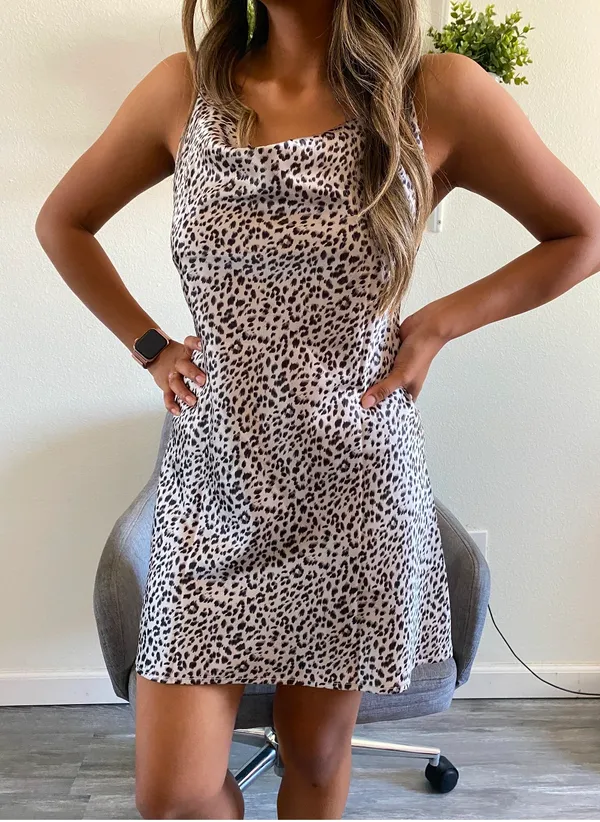 Leopard Mini Dress - Image 3