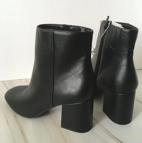 Black Ankle Boots, Size 11 - Image 3