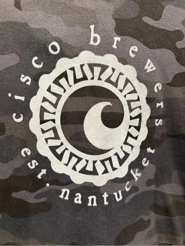 Cisco Brewers Nantucket Black Camo Cropped Hoodie - Image 2