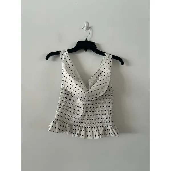Peppermayo Heather Polka Dot Black White Bubble Skirt Set NWT Size 8 - Image 4