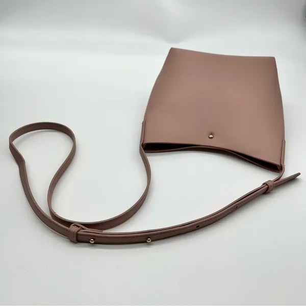 Samara Dusty Rose Crossbody Bag with Minimalist Clean Design Adjustable Strap - Image 9