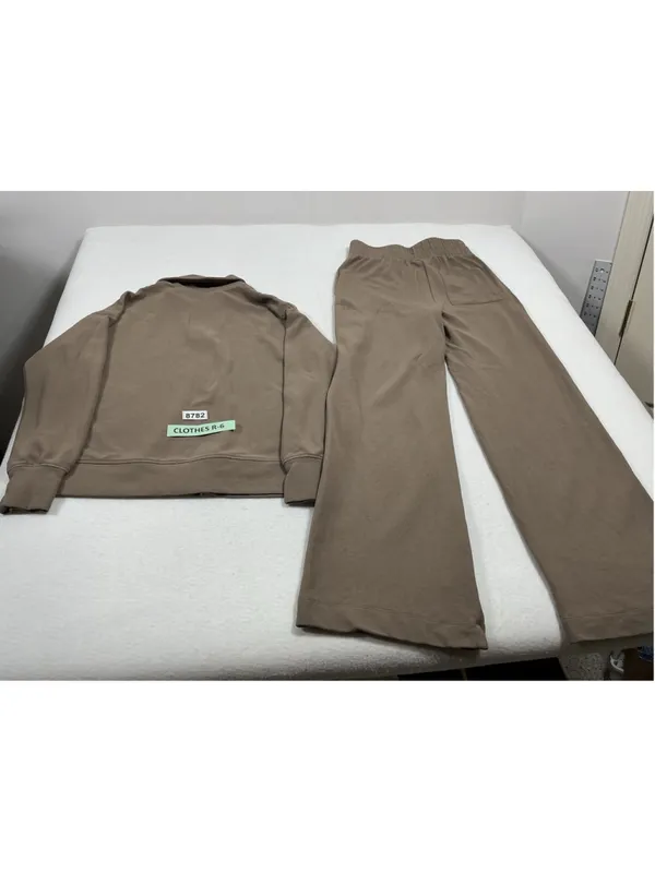 Womans Excellent 2 Pc Outfit Pants & Top Small Mauve Color - Image 2