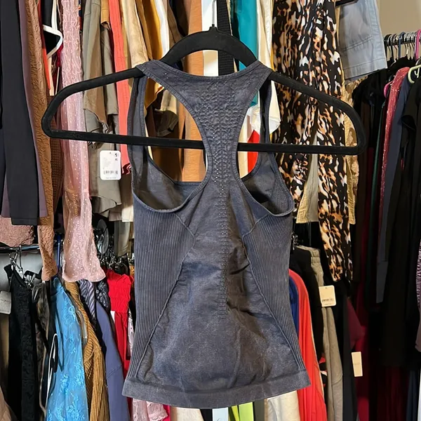 NWOT free people movement good karma long tank washed black - Image 5