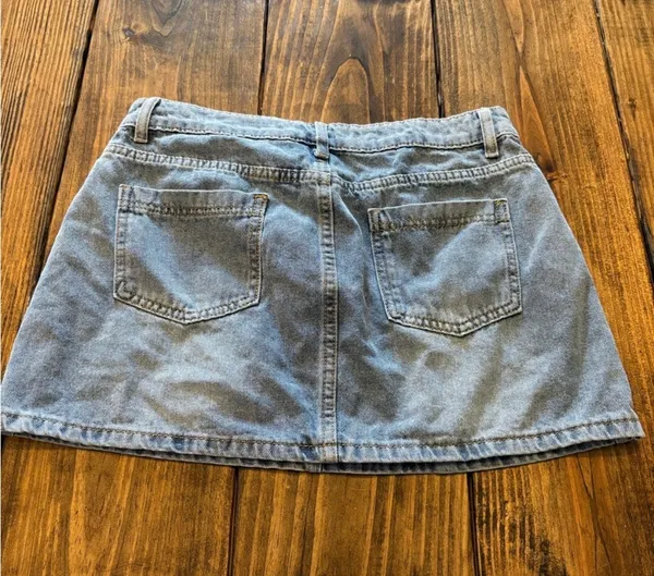 Denim Mini Skirt Blue Size M - Image 4