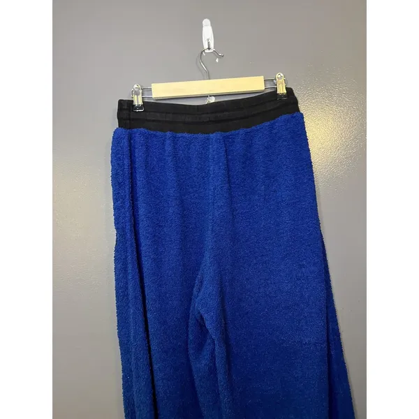 FP Movement Pants Womens Medium Blue Sherpa Fleece Joggers Lined Colorblock - Image 5
