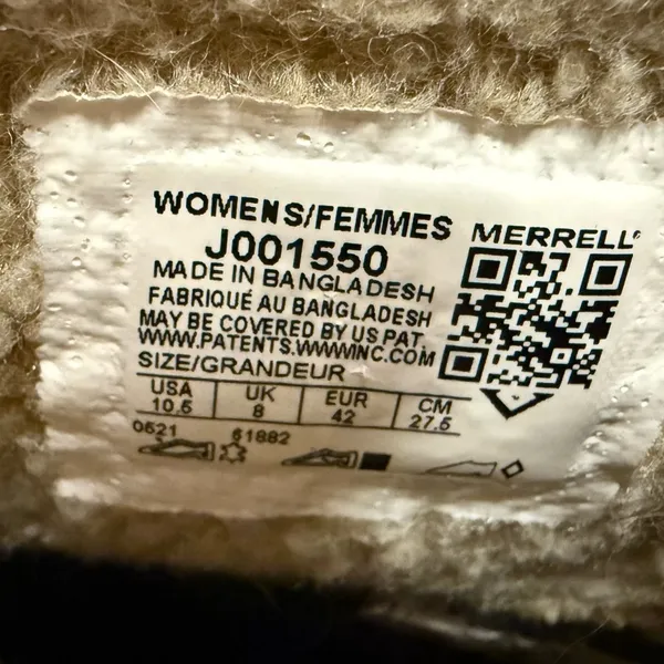 Merrell Juno Bluff Polar Waterproof Boots Camel Brown Size 10.5 - Image 5