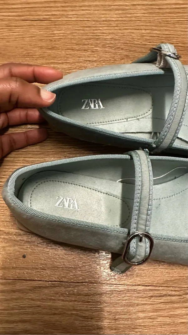 ZARA flat velvet ballet shoes - Image 9