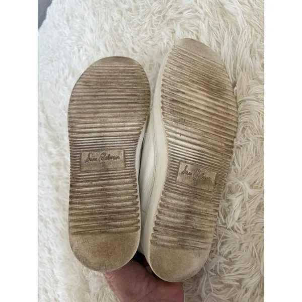 Sam Edelman White Leather Low Top Sneakers‎ Casual Shoes Women's Size 8 - Image 5