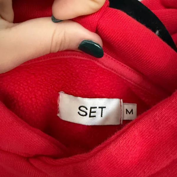 Set Active Heavyweight Hoodie in Bright Red/Fire - Image 4