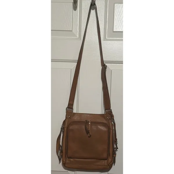Fossil Women's Vintage Geniune Brown Soft Supple Leather Crossbody Shoulder Bag - Image 7