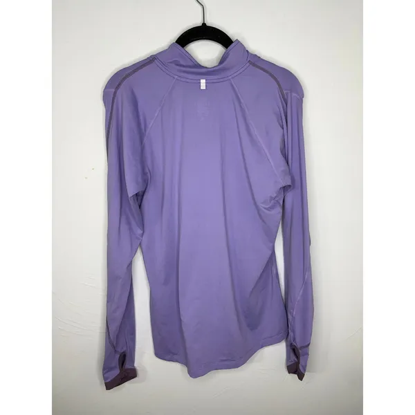 Nike Dri-FIT 1/4 Zip Running Top Women's Size Medium Purple Pullover Athleisure - Image 3